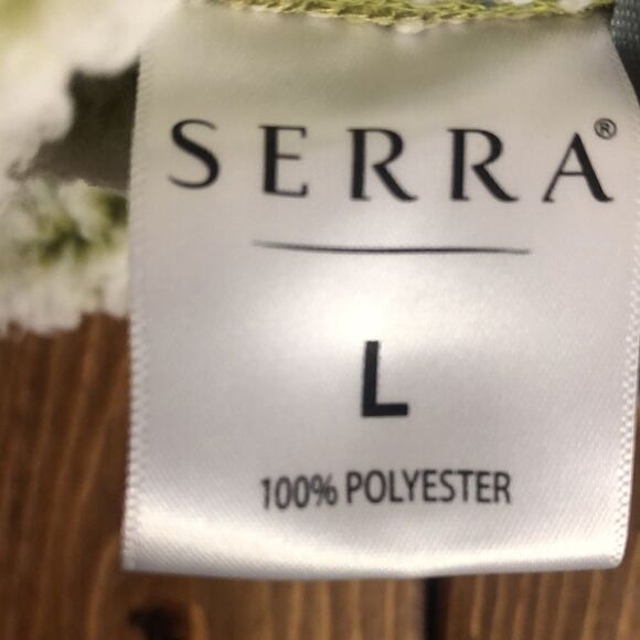 Serra Ladies Women’s Sherpa Quarter Zip Pullover Size Large Green Soft Top - Picture 5 of 6